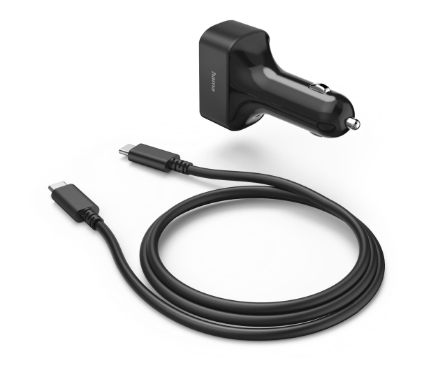 Hama ŁADOWARKA SAMOCHODOWA USB-C DO LAPTOPA 65W - 1348263 - zdjęcie 2